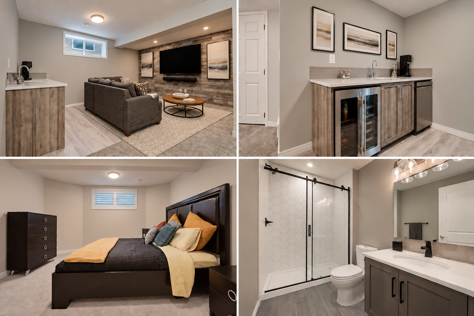 Modern Basement Living Spaces